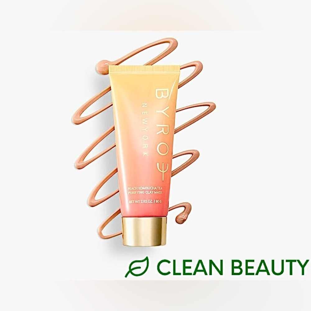 BYROE Peach Kombucha Tea Purifying Clay Mask